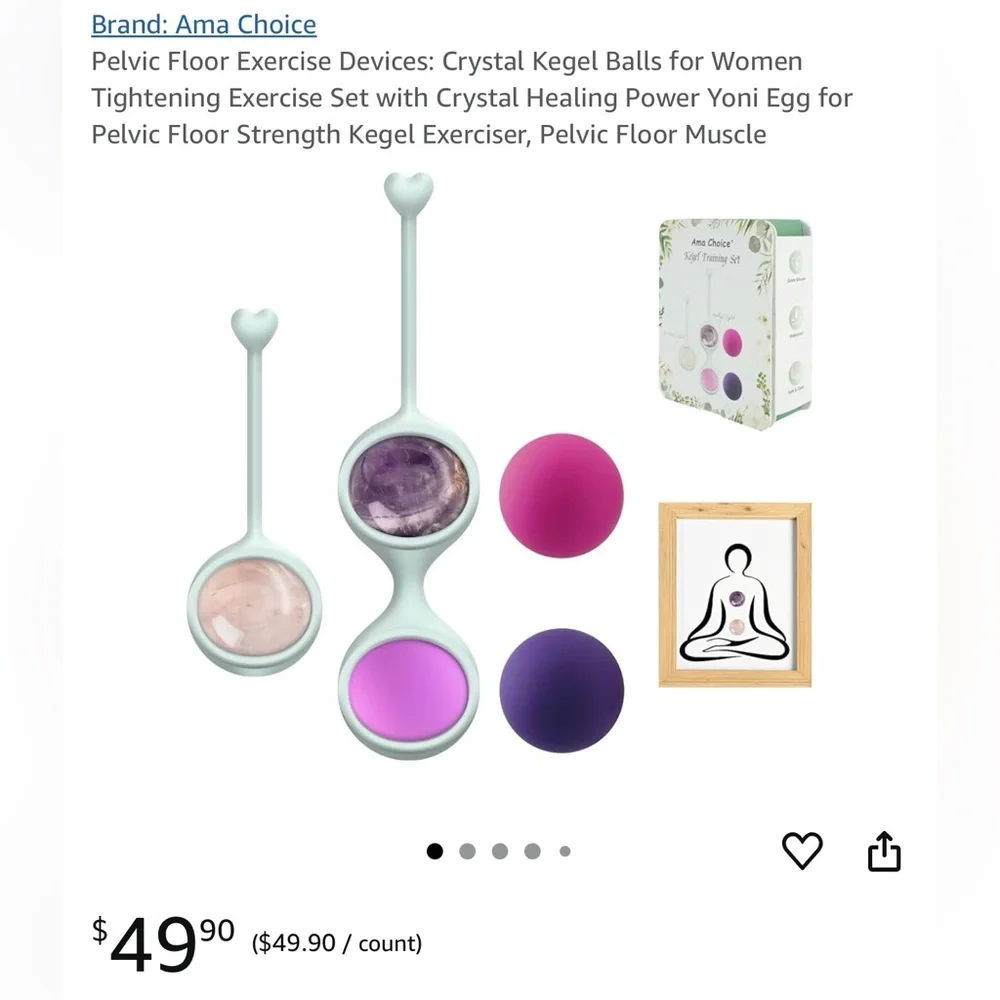 NIB! Kegel Training Set Pelvic Floor Exercise Devices